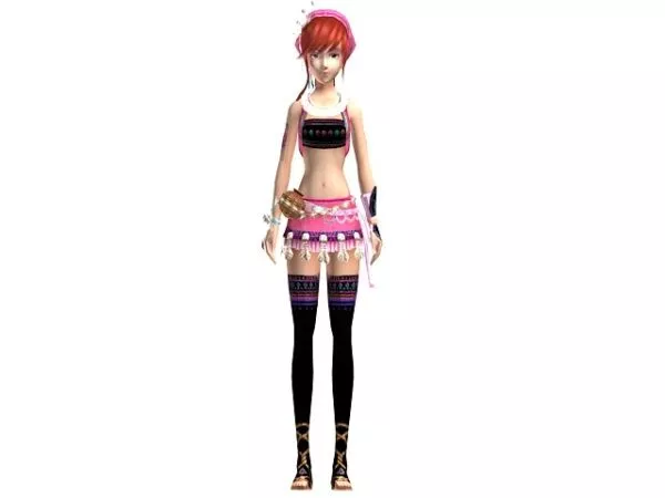 Girl Character 3d model