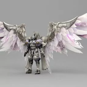 Fantasy Knight Armor Angel 3d model