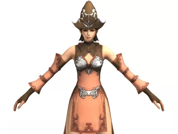 Fantasy Female Mage Character 3d model Fantasy Female Mage Character 3d model