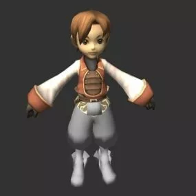 Fantasy Cute Boy 3d model