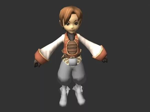Boy Zelda Character 3d model