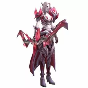 Fantasy Female Elf Archer Concept Character 3d model