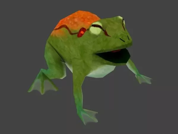 Fantasy Frog Character 3d model Fantasy Frog Character 3d model