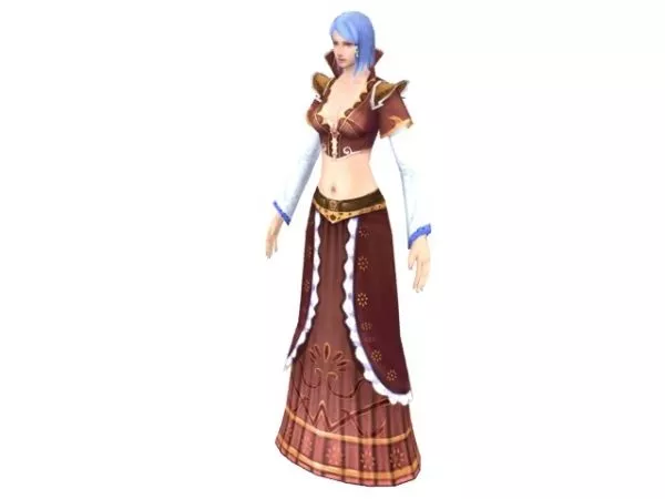 Fantasy Game Girl 3d model Fantasy Game Girl 3d model