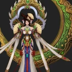 Fantasy Girl Fairy 3d model