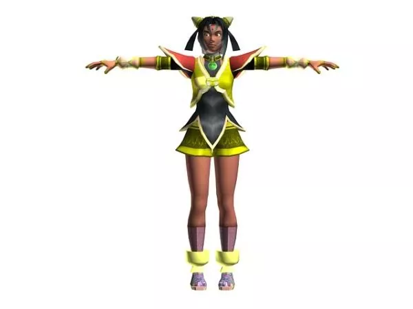 Amy Girl Character 3d model