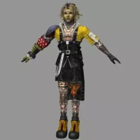 Fantasy Medieval Woman Character 3d model