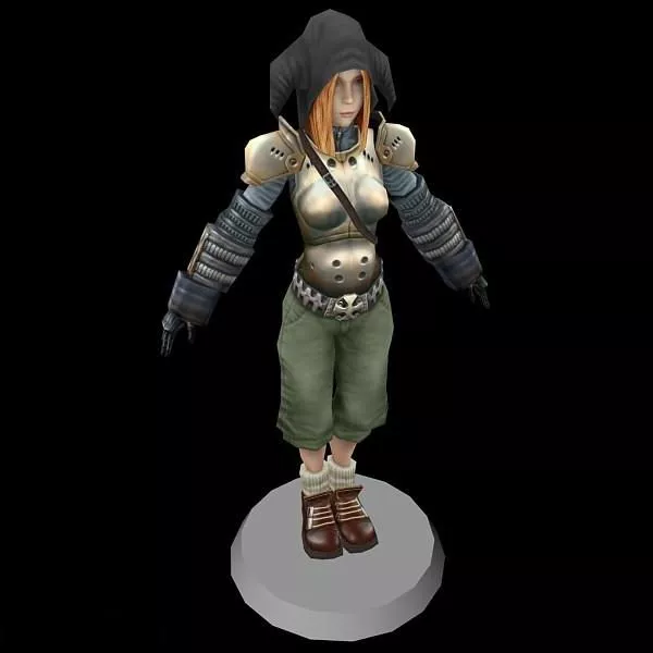 Femme Basic Poser Character 3d model