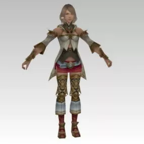 Fantasy Warrior Princess Character 3d model