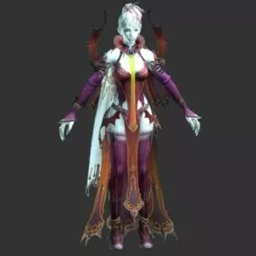 Fantasy Women Warrior 3d model