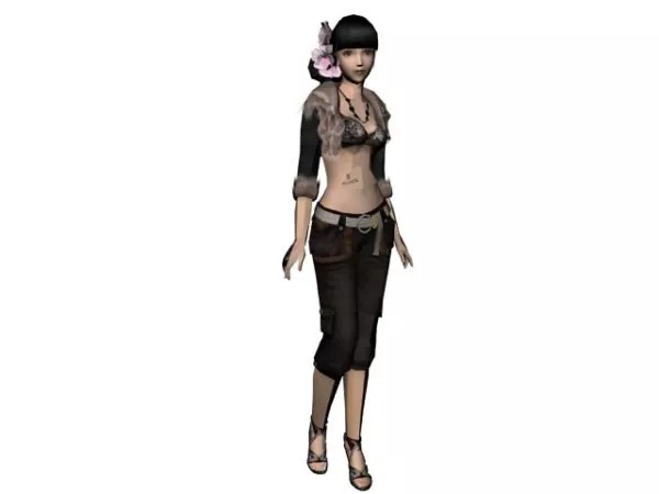 Swordman Mediaeval Game Character 3d model