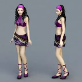 Fashion Teenage Girl 3d model