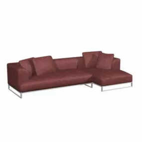 Fashion Cloth Sectional Sofa 3d model
