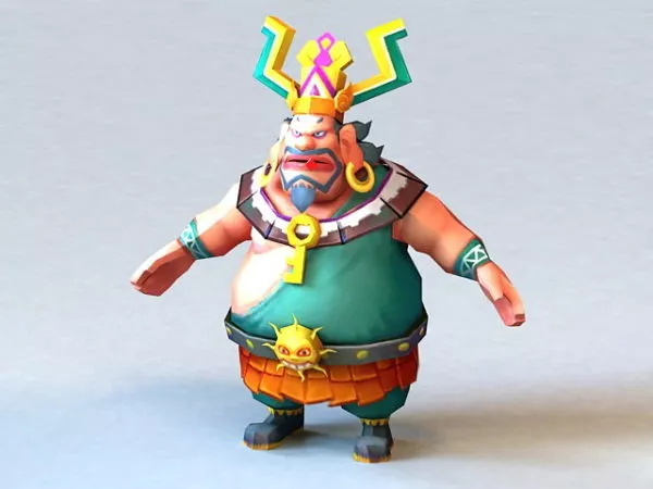 Fat Anime Character 3d model Fat Anime Character 3d model