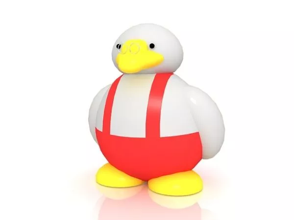 Fat Cartoon Duck Toy 3d model Fat Cartoon Duck Toy 3d model