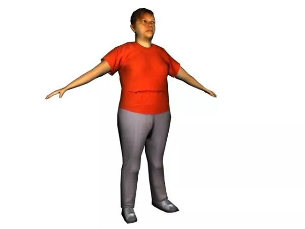 Office Lady Low Poly 3d model