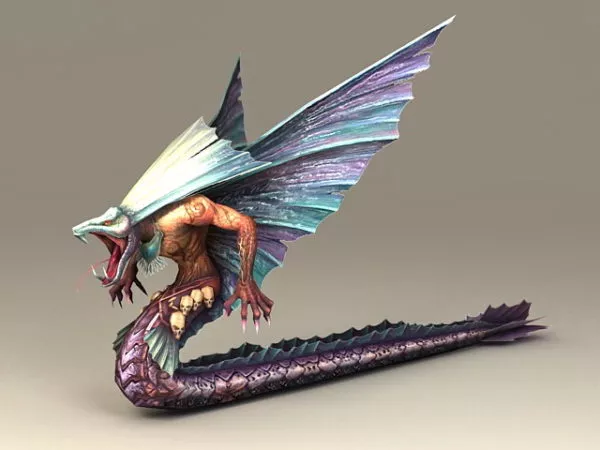 Red Snake 3d model