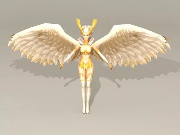 Female Angel 3d model Female Angel 3d model