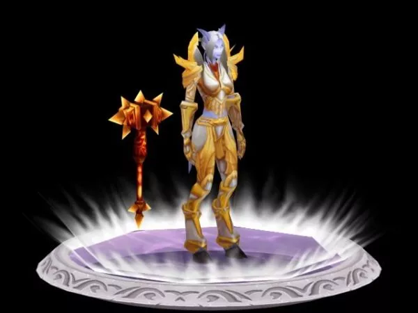 Female Draenei Paladin – Wow Character 3d model Female Draenei Paladin – Wow Character 3d model