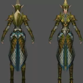 Female Empire Mercenary 3d model