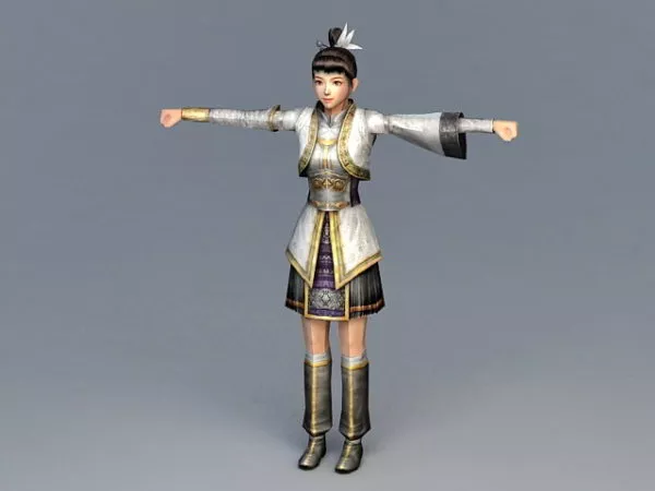 Female Imperial Guard 3d model Female Imperial Guard 3d model