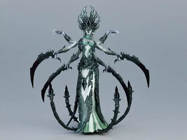 Sphere Head Doom Monster Character 3d model
