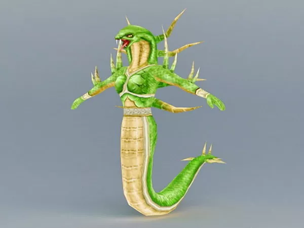 Snake In A Tank 3d model