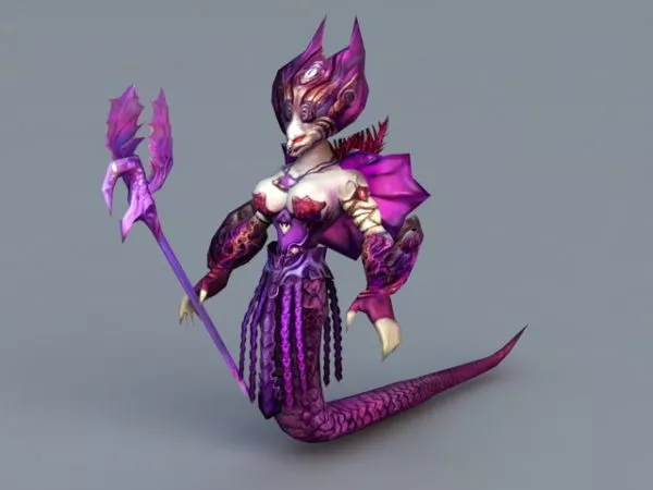 Naga Warrior 3d model