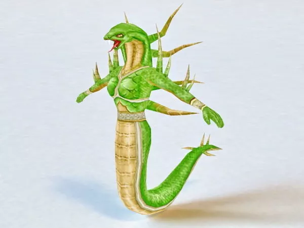 Naga Warrior 3d model