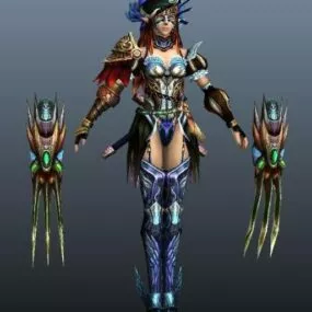 Female Assassin 3d model