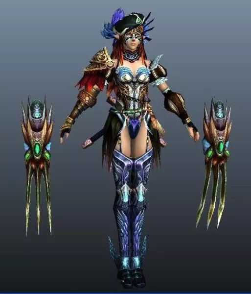 Assassin With Dagger 3d model