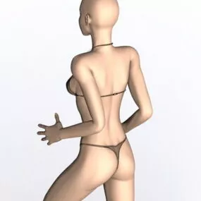 Female Character Body 3d model