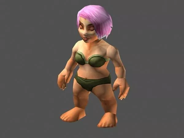 Female Dwarf Character 3d model Female Dwarf Character 3d model