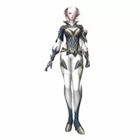 Female Kamael Concept Character 3d model