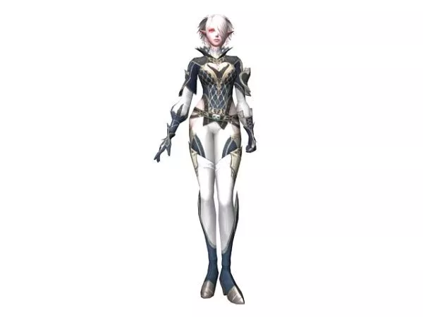 Female Kamael Concept Character 3d model Female Kamael Concept Character 3d model