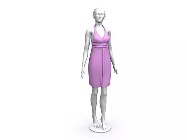 Mannequin With Stand 3d model