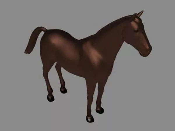 Wild Feral Horse 3d model Wild Feral Horse 3d model
