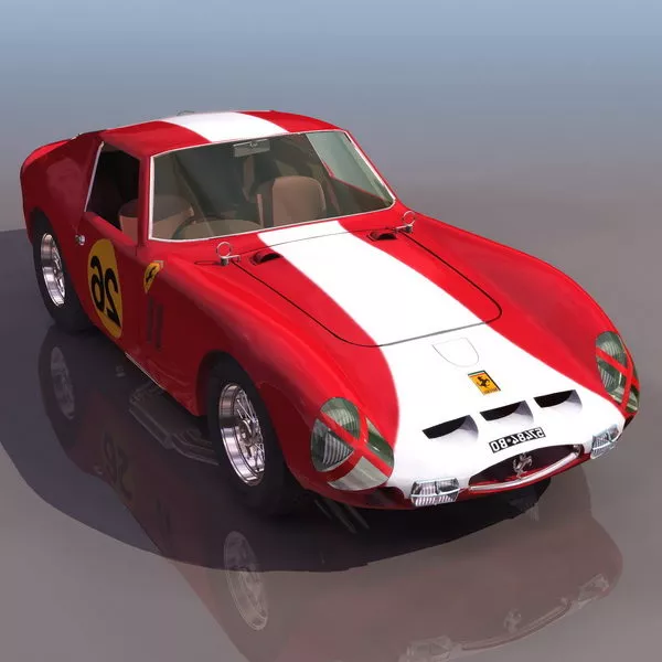 Ferrari 250 Gt Drogo Racing Car 3d model Ferrari 250 Gt Drogo Racing Car 3d model