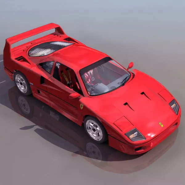 Red Ferrari 360 Modena 3d model