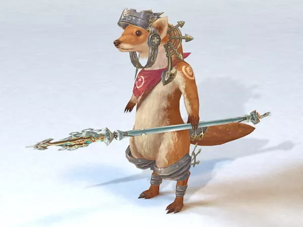 Magic Armor Warrior Mediaeval Character 3d model