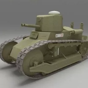 Fiat 3000 Tank 3d model