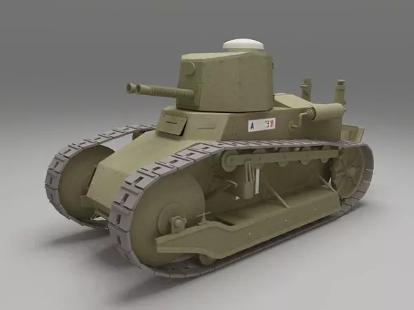 Fiat 3000 Tank 3d model Fiat 3000 Tank 3d model