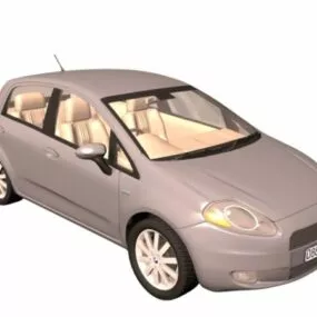 Fiat Grande Punto Supermini Car 3d model