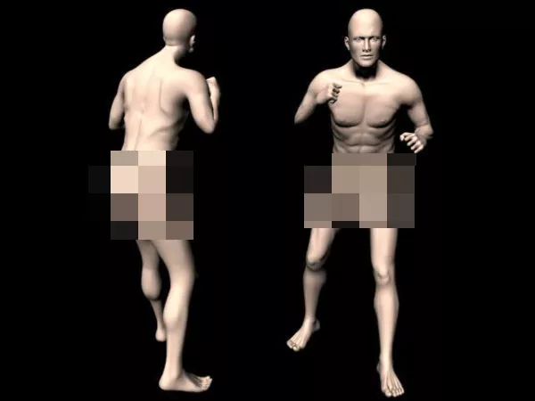 Fighting Man Body 3d model Fighting Man Body 3d model