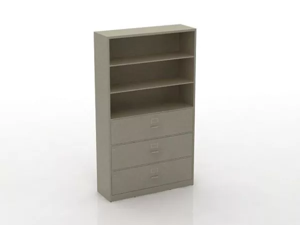 Books Library Stack 3d model