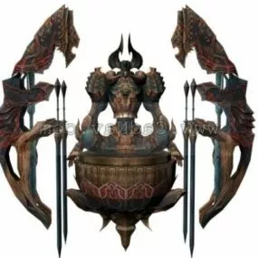 Final Fantasy Character Chaos Walker Of The Wheel 3d model