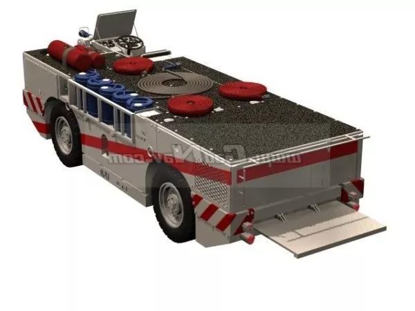 Fire Extinguishing Agent Truck 3d model Fire Extinguishing Agent Truck 3d model