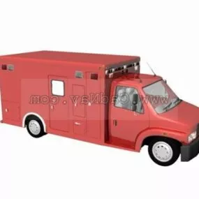 Fire-extinguishing Tanker 3d model