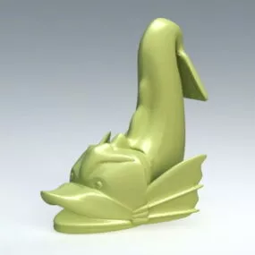 Fish Sculpture Decor 3d model
