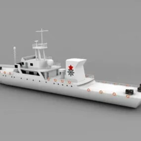 Fish Ship 3d model